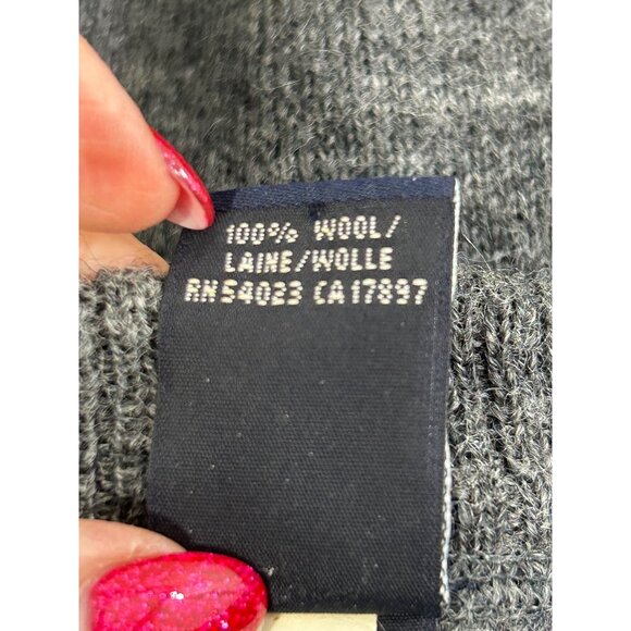 Gap Men’s Sweater Grey L Pullover Ribbed Crewneck Wool Classic Casual Preppy - Picture 5 of 11